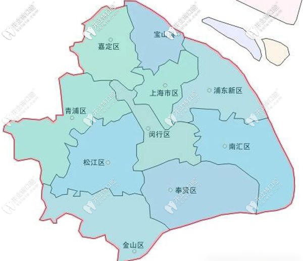 上海各区域分布图图片